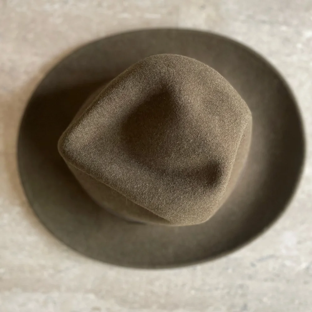 Pendleton Olive Wool Hat with Brown Band - Picture 3 of 10